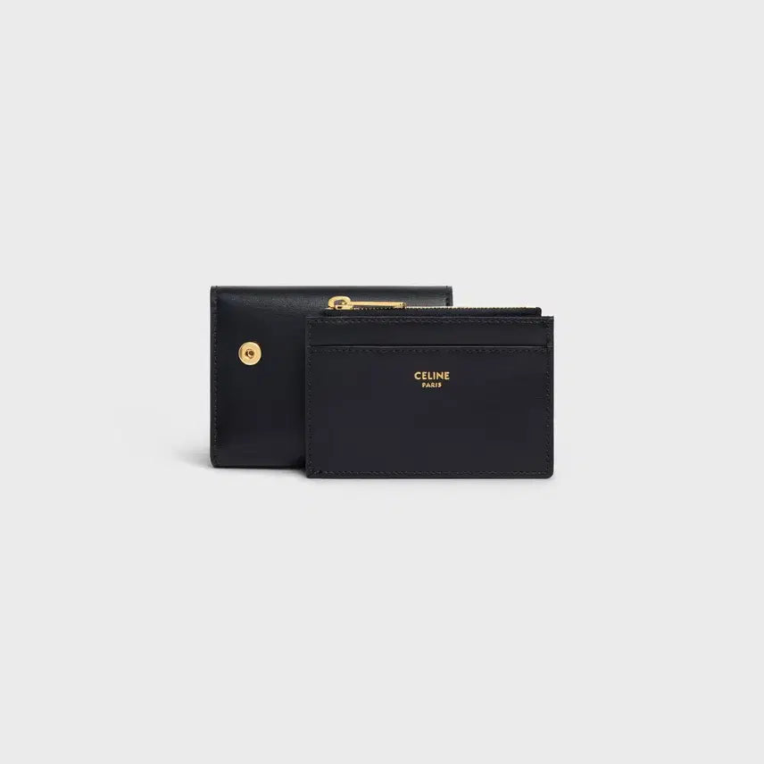 [BUNJANG] Celine Compact Wallet Triomphe Shiny Calfskin Black / 셀린느 컴팩트 월렛 코인 트리옹프 샤이니 카프스킨 블랙