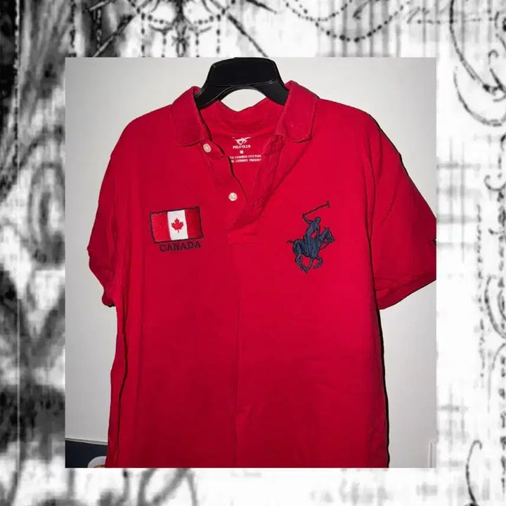 [BUNJANG] Polo Club Canada Big Pony Polo Shirt / 폴로클럽 캐나다 빅포니 폴로셔츠 빈티지