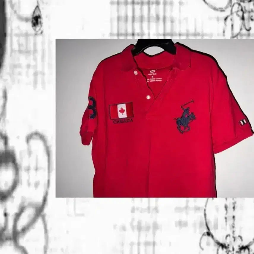 [BUNJANG] Polo Club Canada Big Pony Polo Shirt / 폴로클럽 캐나다 빅포니 폴로셔츠 빈티지