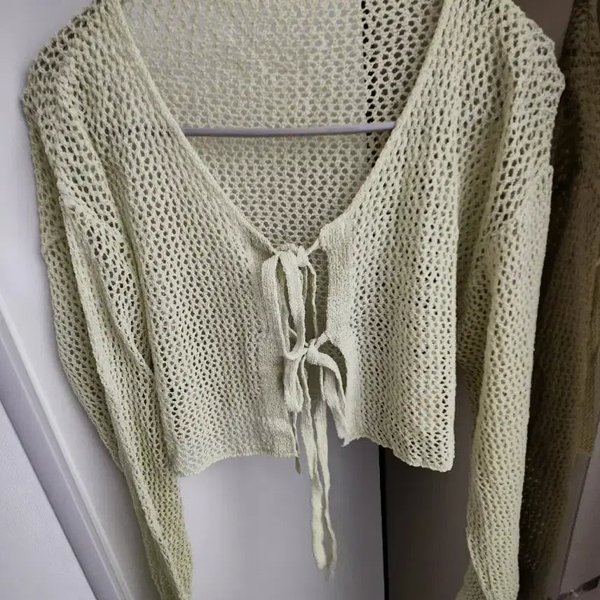 [BUNJANG] Summer Crop Knit Cardigan / 새) 여름 크롭 니트 가디건