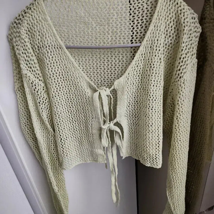 [BUNJANG] Summer Crop Knit Cardigan / 새) 여름 크롭 니트 가디건