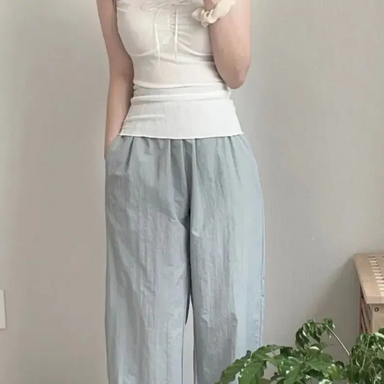 [BUNJANG] Sleeveless Frill Top / 리본프릴 슬리브리스 나시