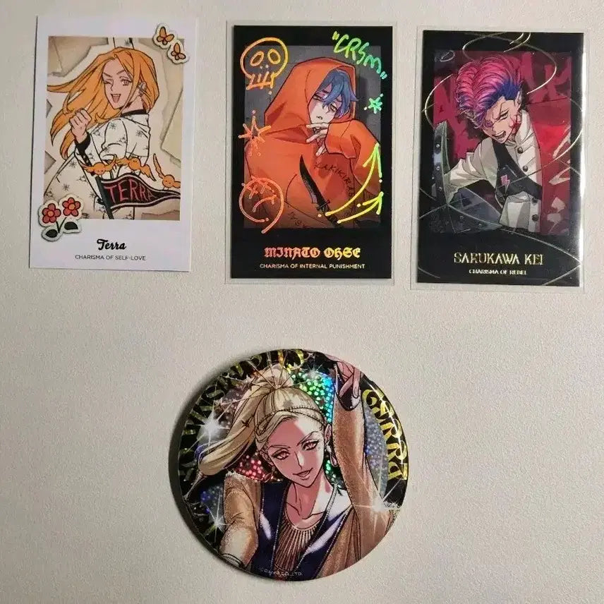 [BUNJANG] Charisma Tera Oose Kei Bundle Set Badge / 카리스마 테라 오오세 케이 체키 뱃지 일괄