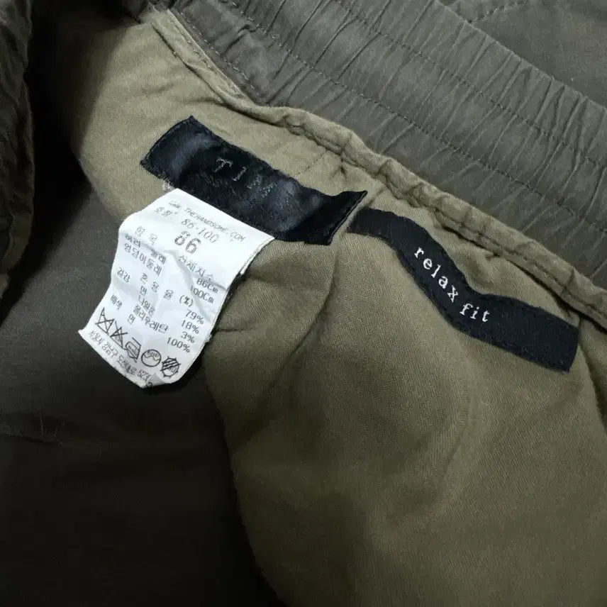 [BUNJANG] TIME HOMME Khaki Shorts - Size 86 / [32]타임 옴므 반바지 팬츠 카키 time 86