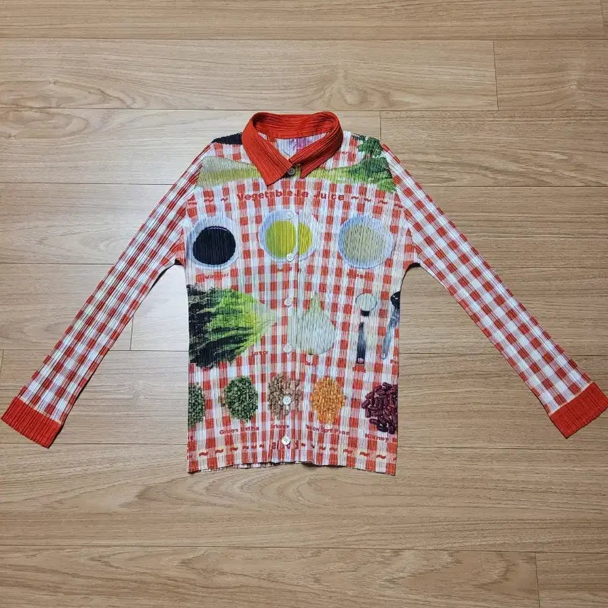 [SOLD OUT] 이세이미야케 플리츠플리즈 로고 탑 셔츠 가디건 자켓