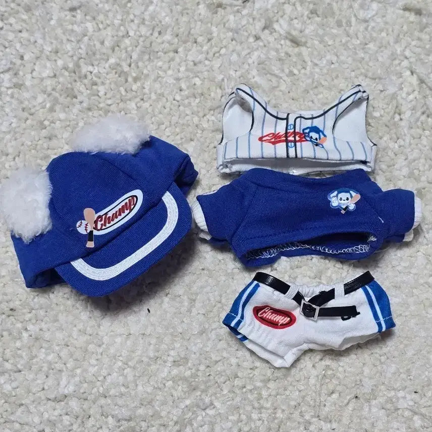 [BUNJANG] 10cm Doll Baseball Uniform Set / 10cm 인형옷 야구복