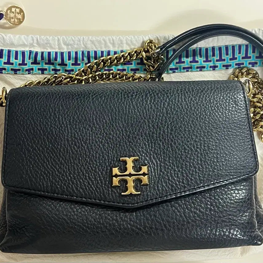 [BUNJANG] Tory Burch Kira Pebbled Small Convertible Shoulder Bag Black / 토리버치 키라 페블드 스몰 컨버터블 숄더백 블랙