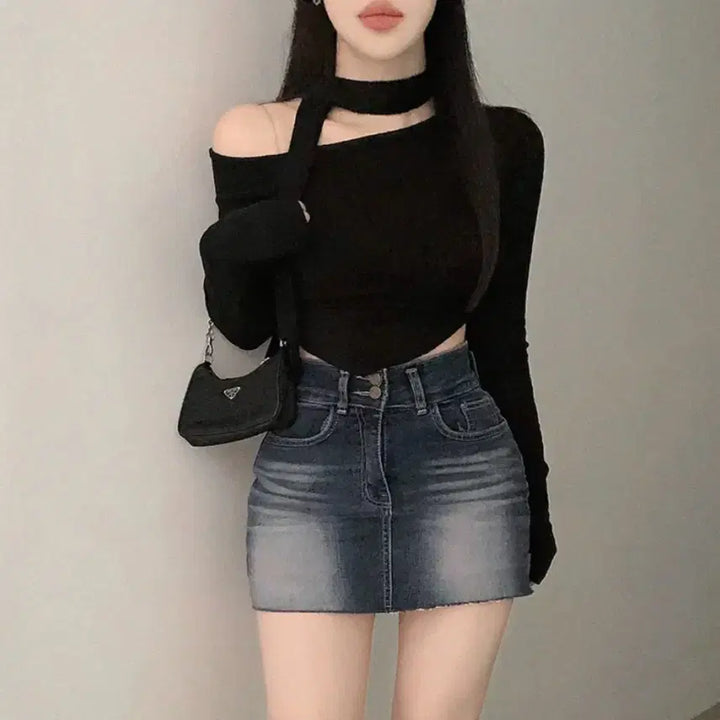 [BUNJANG] Amov Off-Shoulder Top / 오프숄더