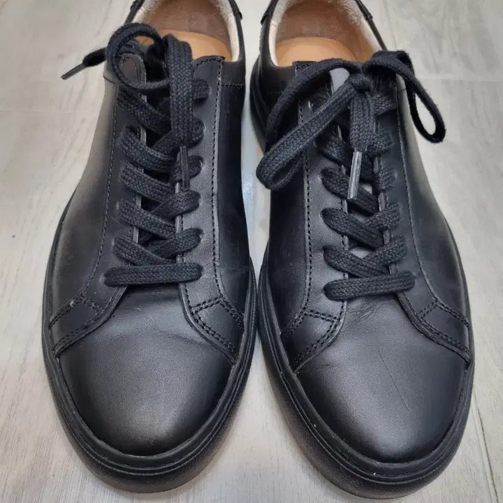 [BUNJANG] Josepht Black Leather Sneakers / 250 조셉트 블랙 스니커즈
