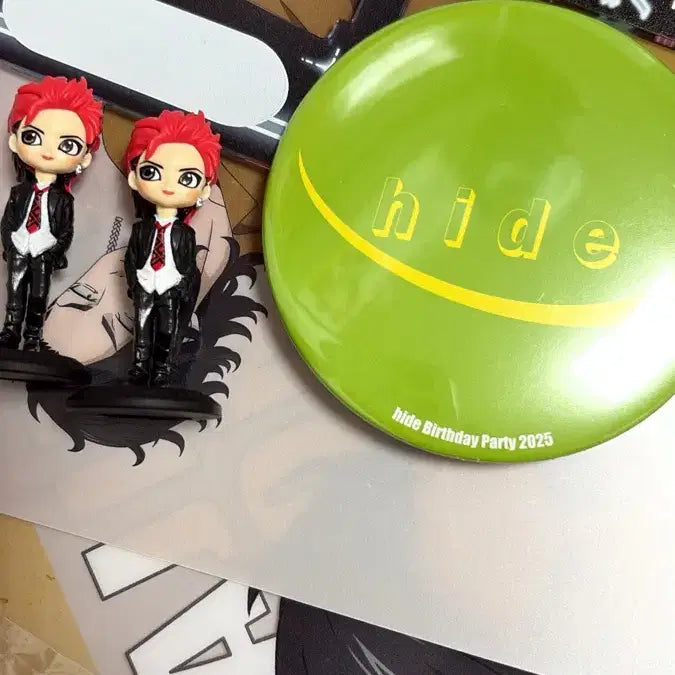 [BUNJANG] hide Q Posket Gacha Can Badge Bundle / 히데 hide 큐포스켓 가챠 캔뱃지 일괄