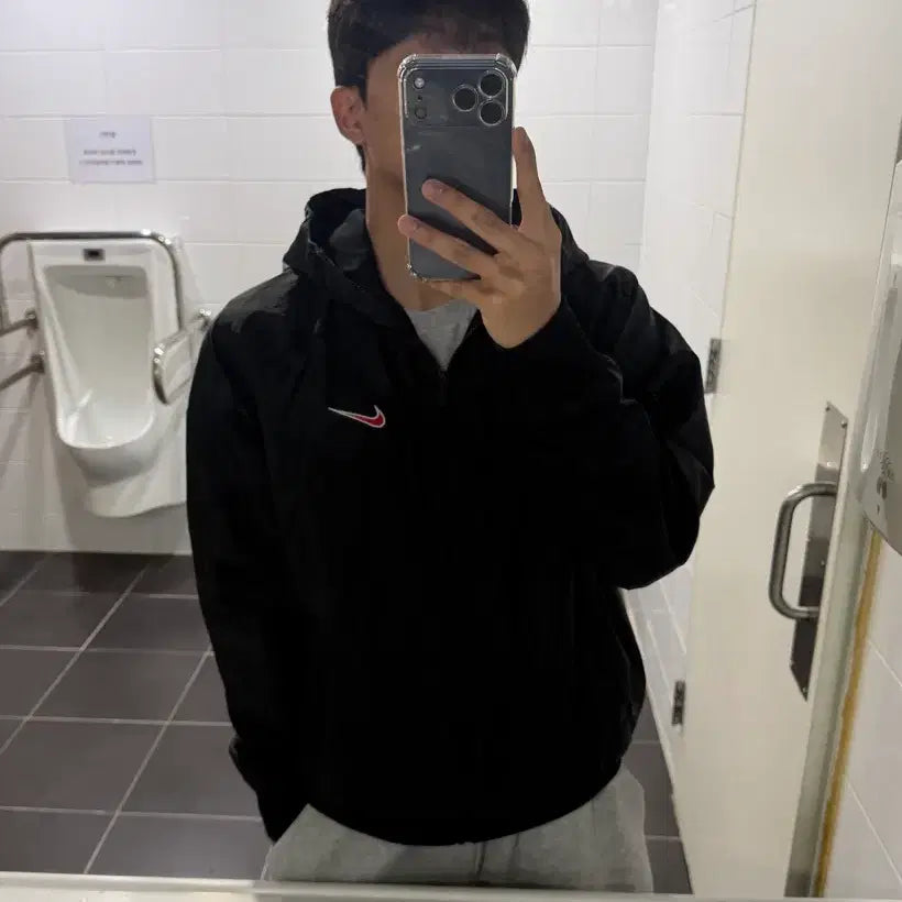 [BUNJANG] Nike Windrunner Woven Legend Jacket Black / 나이키 윈드러너 우븐 레전드 재킷 블랙 - 아시아