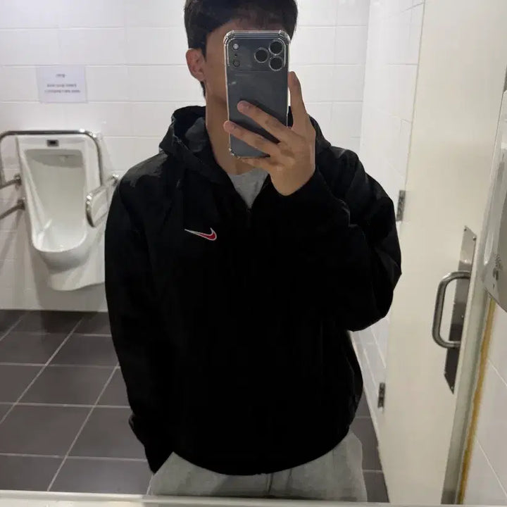 [BUNJANG] Nike Windrunner Woven Legend Jacket Black / 나이키 윈드러너 우븐 레전드 재킷 블랙 - 아시아