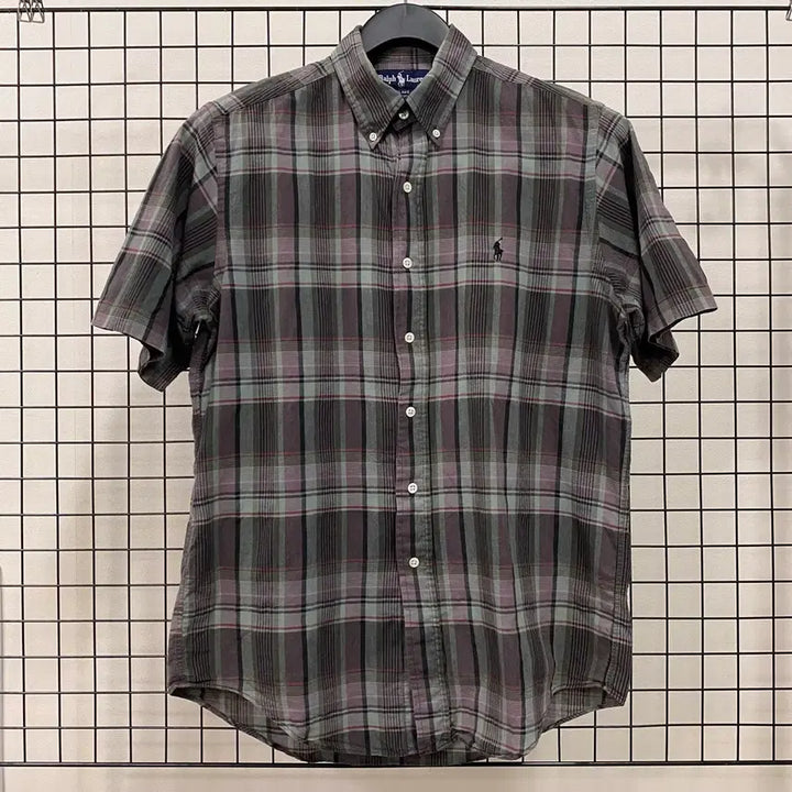 [BUNJANG] Polo Ralph Lauren Check Short Sleeve Shirt / <L> 폴로 랄프로렌 체크 반팔 셔츠