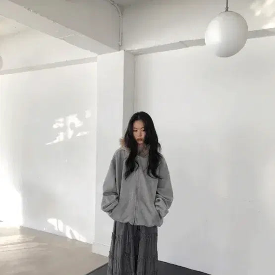 [BUNJANG] Maybe Baby Dearlist Frances Tiered Long Skirt Grey / 메이비베이비 디어리스트 프랜시스 캉캉 롱 스커트 그레이 새제품