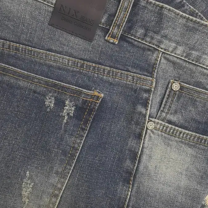 [BUNJANG] NIX 34" Stretch Denim Jeans / NIX 닉스(사방스판) 금장대님 34인치(No.221)S급! 드라이완료!