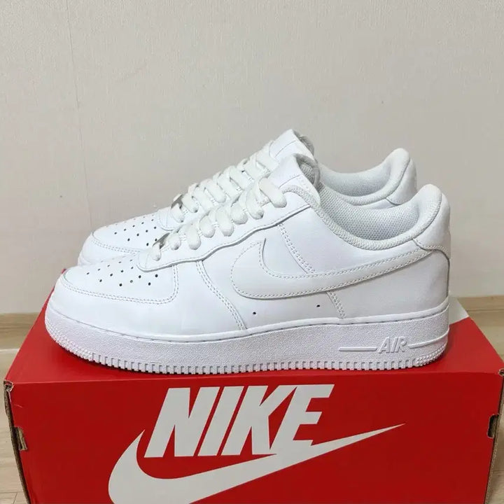 [BUNJANG] [270] 나이키 에어 포스 1 07 화이트 올백 운동화 / [270] 나이키 에어 포스 1 07 화이트 올백 운동화