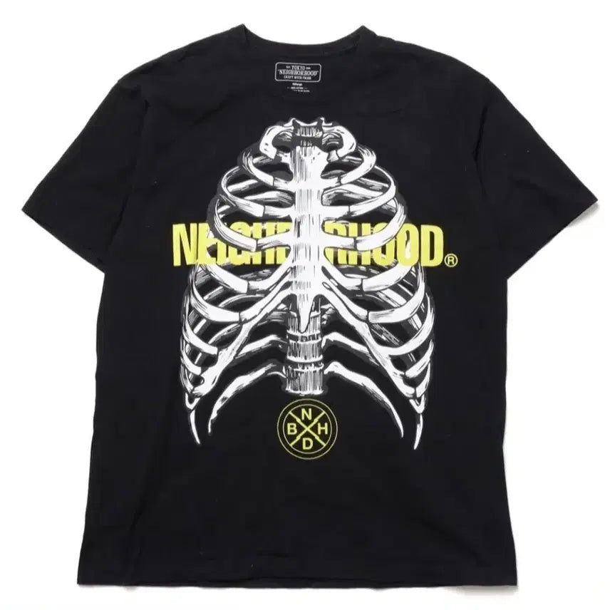 [SOLD OUT] 네이버후드 스컬 프린팅 티셔츠(XXL)