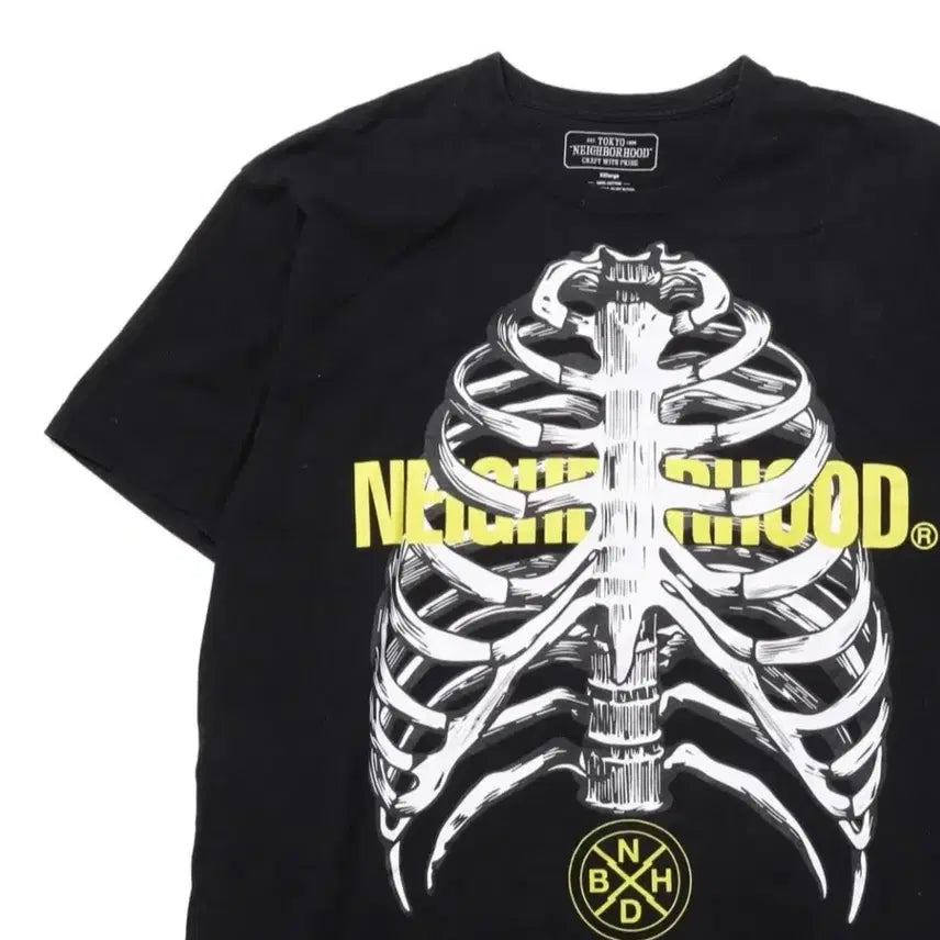 [SOLD OUT] 네이버후드 스컬 프린팅 티셔츠(XXL)