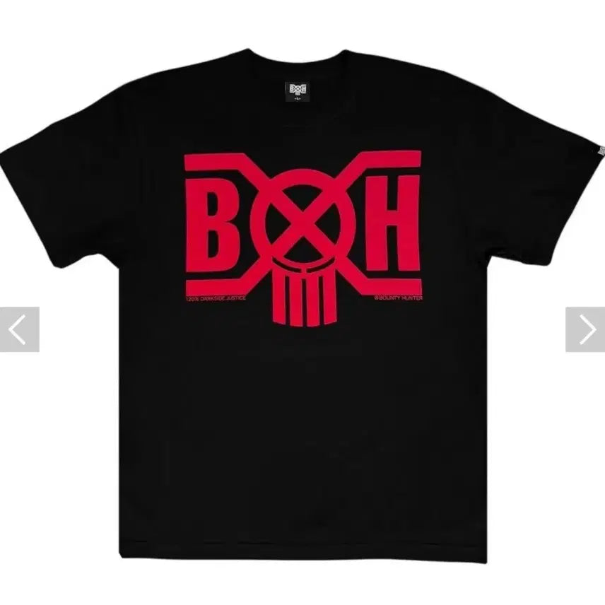 [BUNJANG] 바운티헌터 블랙레드 로고 반팔 티셔츠(XXL) / 바운티헌터 블랙레드 로고 반팔 티셔츠(XXL)