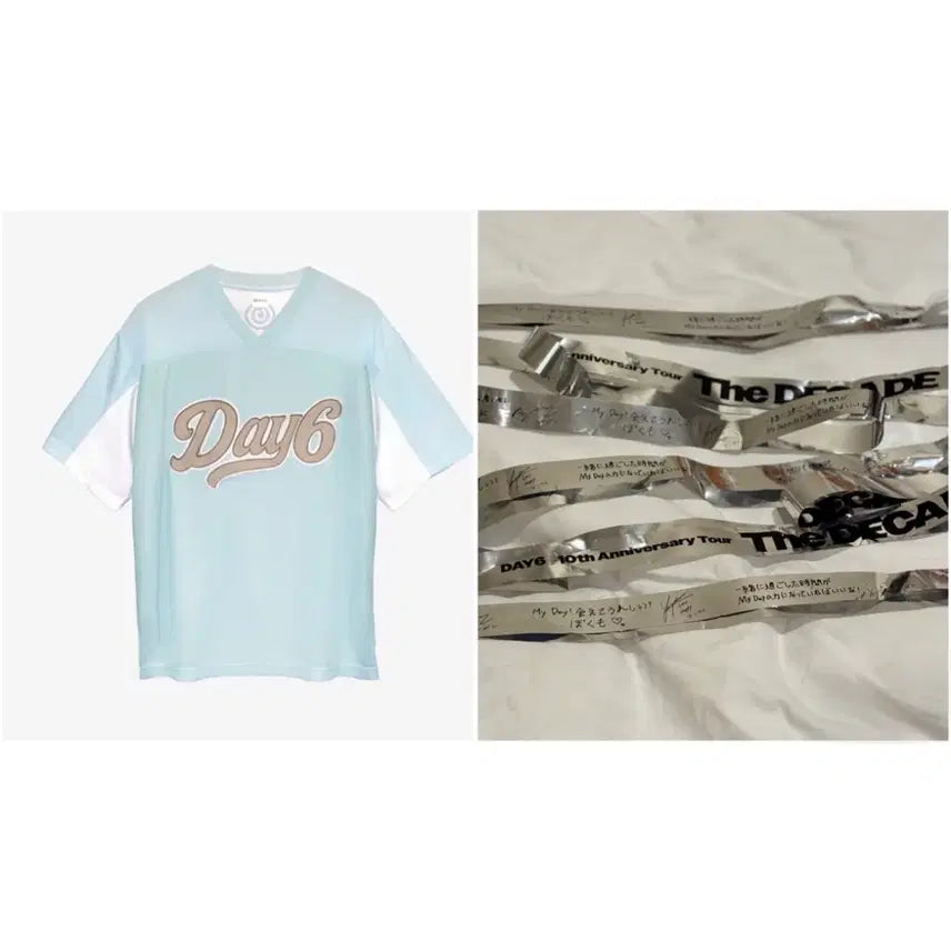 [SOLD OUT] 데이식스 일본 콘서트 굿즈 md 유니폼 미개봉 + 손글씨 싸인 컨페티