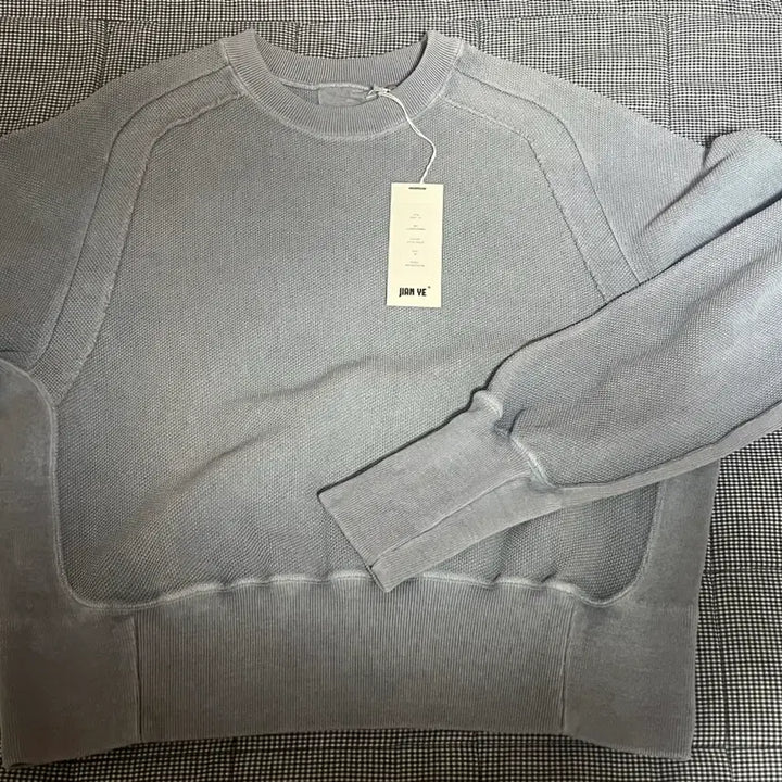 [BUNJANG] Jian Ye Orbit Top Dyed Aqua Size M / Jian Ye ORBIT TOP(DYED AQUA)-M사이즈