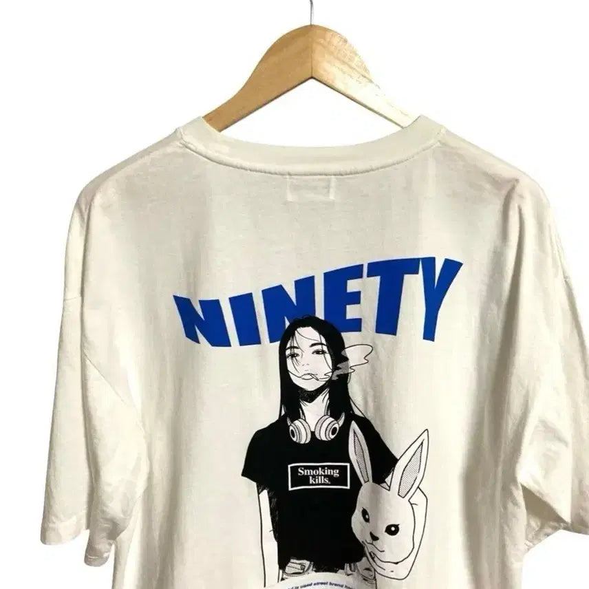 [SOLD OUT] 9090 smoking girls 화이트 티셔츠
