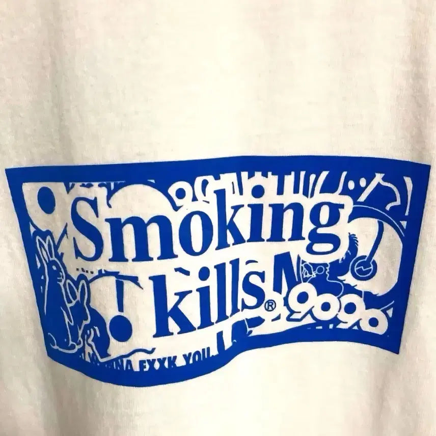 [SOLD OUT] 9090 smoking girls 화이트 티셔츠
