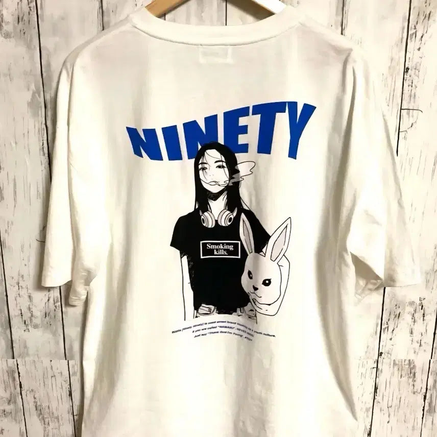 [SOLD OUT] 9090 smoking girls 화이트 티셔츠