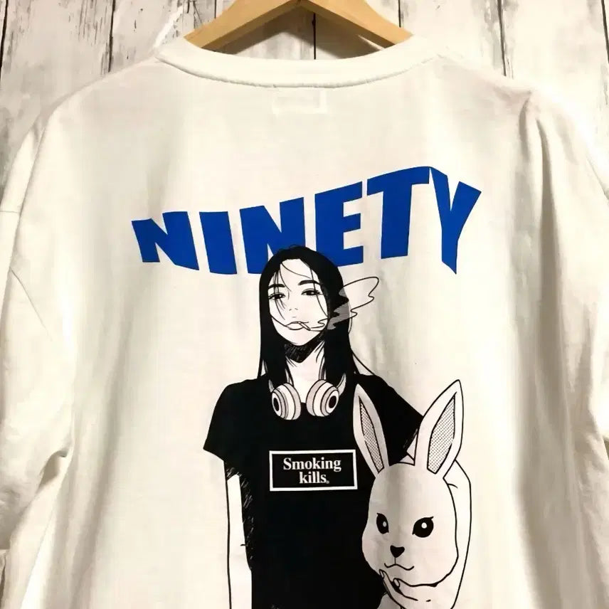 [SOLD OUT] 9090 smoking girls 화이트 티셔츠