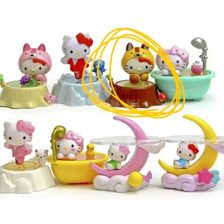 [BUNJANG] Hello Kitty Bathroom Random Figure / 08년도 고전 헬로키티 바스룸 랜덤 피규어