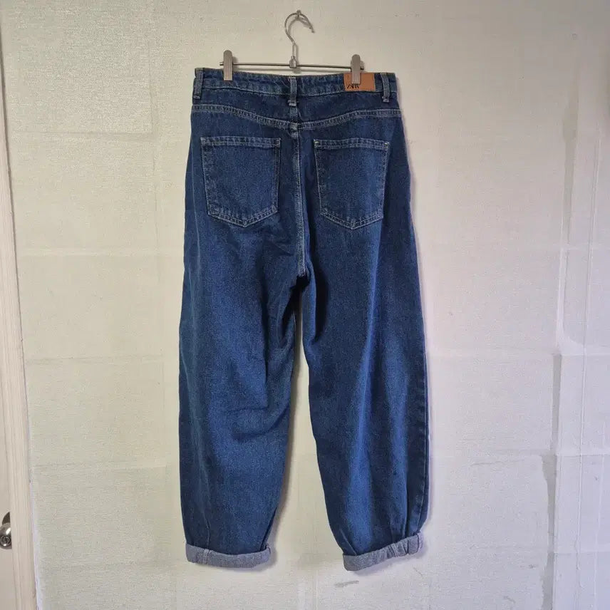 [BUNJANG] ZARA Pleated Baggy Denim Pants / 자라 플리츠 배기 데님 팬츠