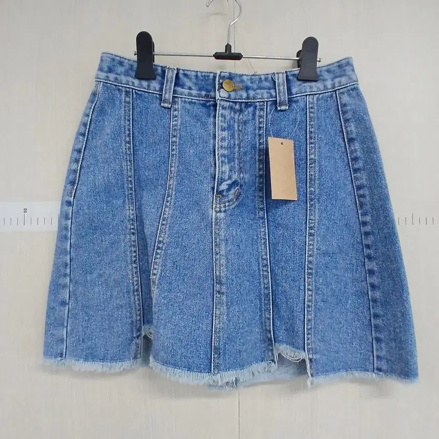 [BUNJANG] Denim Mini Skirt A-Line / 청 데님 미니 스커트 A라인