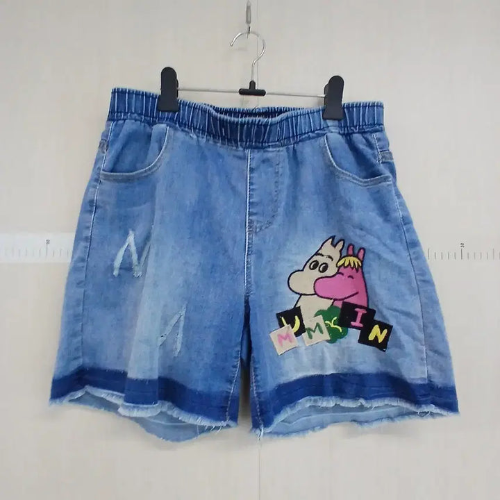 [BUNJANG] Moomin Denim Shorts / 무민 데님 반바지 5부