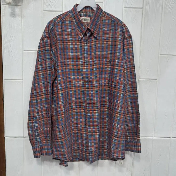 [BUNJANG] Missoni Sport Checkered Shirt / 미쏘니 스포츠 체크 셔츠