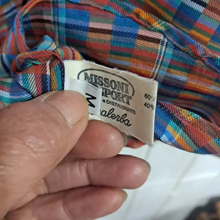 [BUNJANG] Missoni Sport Checkered Shirt / 미쏘니 스포츠 체크 셔츠