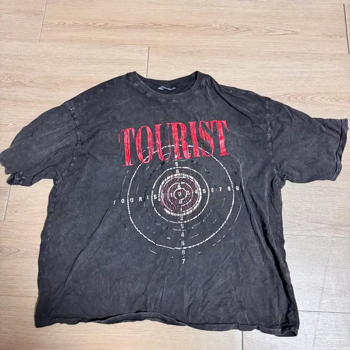 [BUNJANG] ETCE TOURIST WASHED T-SHIRT (XL) / 이티씨이 TOURIST PIGMENT WASHED T-SHIRT