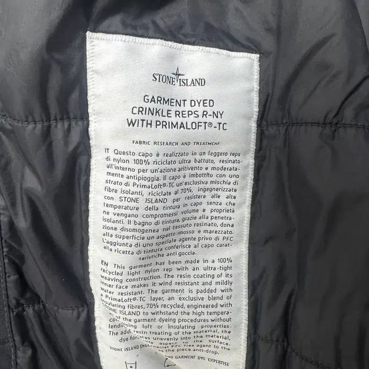 [BUNJANG] Stone Island Crinkle Reps PrimaLoft TC Jacket (Black) / [새상품급/M] 스톤아일랜드 크링클랩스 프리마로프트 TC 자켓