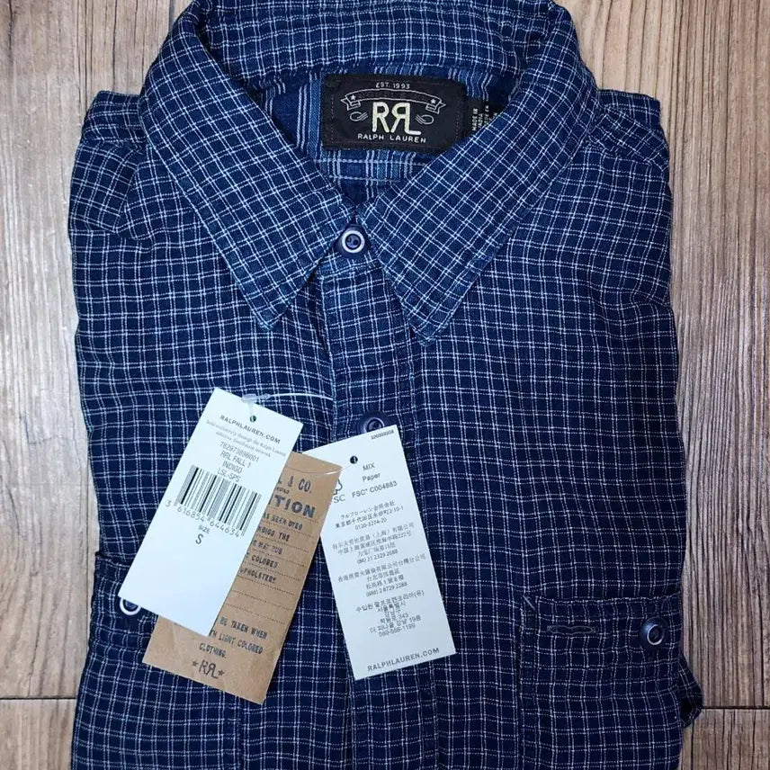 [BUNJANG] RRL Double Faced Check Harvest Shirt S / RRL 더블 페이스드 체크 하베스트 셔츠 s
