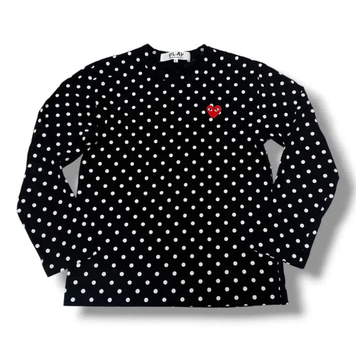 [BUNJANG] Comme des Garcons Dot Long Sleeve T-shirt / 꼼데가르송 도트 긴팔티셔츠 블랙