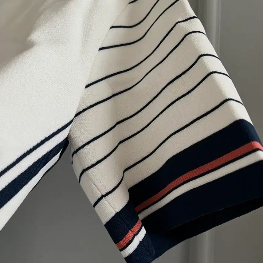 [BUNJANG] System White Stripe Detail T-shirt / 시스템 반팔 90사이즈