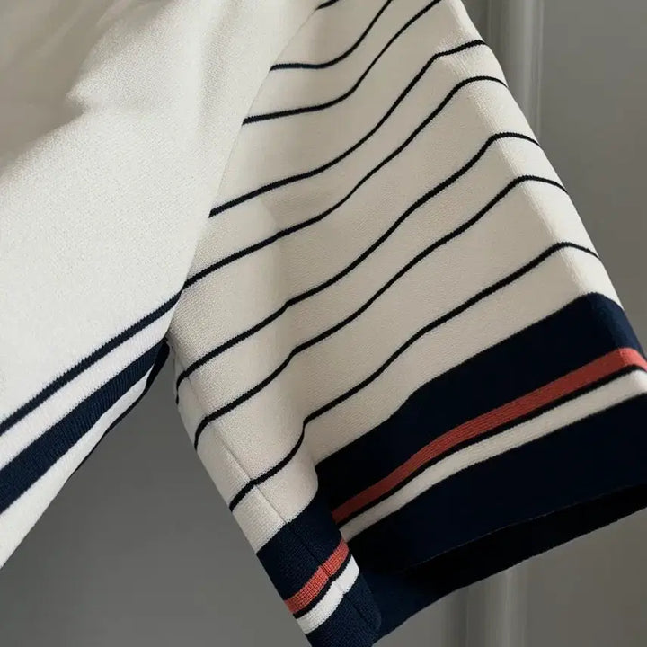 [BUNJANG] System White Stripe Detail T-shirt / 시스템 반팔 90사이즈