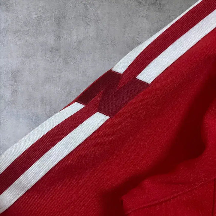 [SOLD OUT] 뉴발란스 스몰 로고 사이드 라인 레드 트랙탑 져지