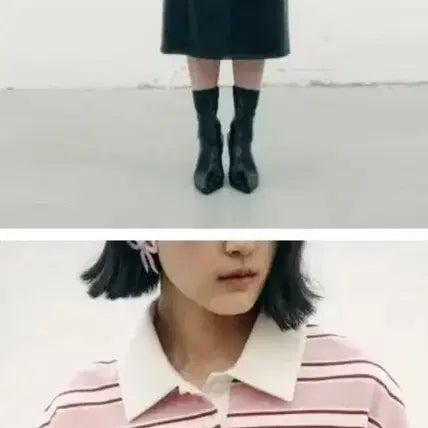 [BUNJANG] MarsenAvril Rugby Shirt Pink / 택포)MarsenAvril    럭비 티셔츠 핑크