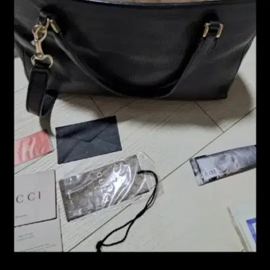 [BUNJANG] Gucci Black Dot Tote Bag / 정품 구찌블랙도트백. 구매가2580000