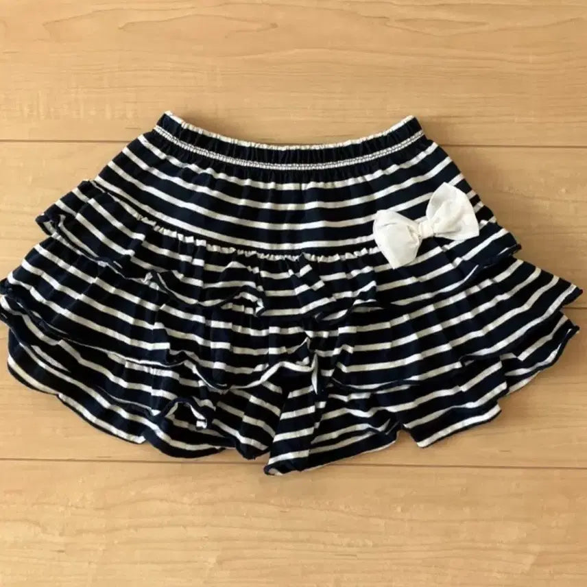 [BUNJANG] Vintage Ribbon Skirt with Shorts / 빈티지 리본 치마 캉캉스커트 치마바지 히메갸루