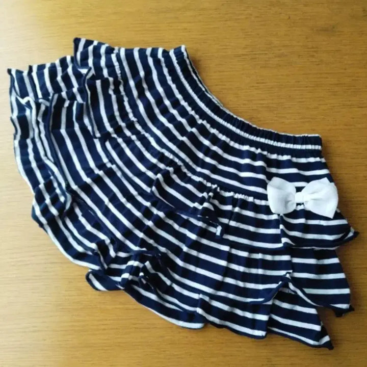 [BUNJANG] Vintage Ribbon Skirt with Shorts / 빈티지 리본 치마 캉캉스커트 치마바지 히메갸루