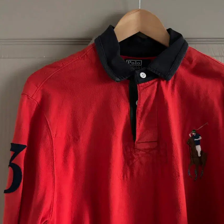 [BUNJANG] Polo Ralph Lauren Rugby Shirt / 90s 폴로 랄프로렌 빅포니 럭비 카라 티셔츠