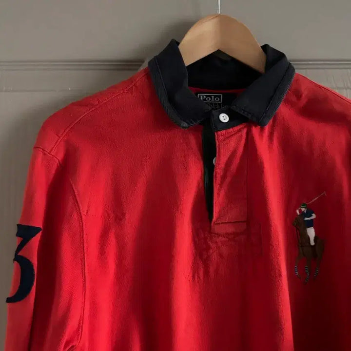 [BUNJANG] Polo Ralph Lauren Rugby Shirt / 90s 폴로 랄프로렌 빅포니 럭비 카라 티셔츠