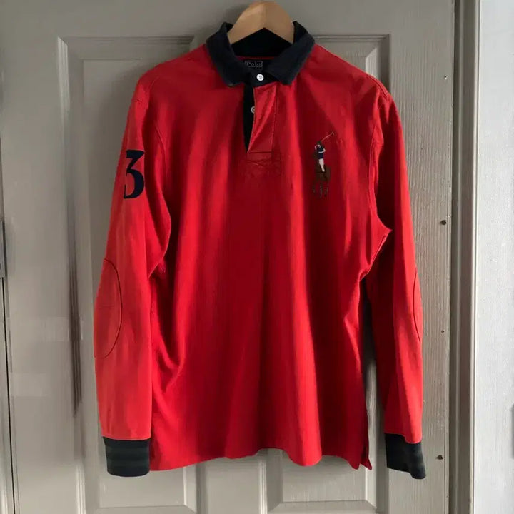 [BUNJANG] Polo Ralph Lauren Rugby Shirt / 90s 폴로 랄프로렌 빅포니 럭비 카라 티셔츠
