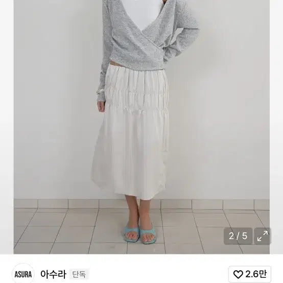 [SOLD OUT] 아수라 SOFT WRAP KNIT T 니트 / 정가 89,000